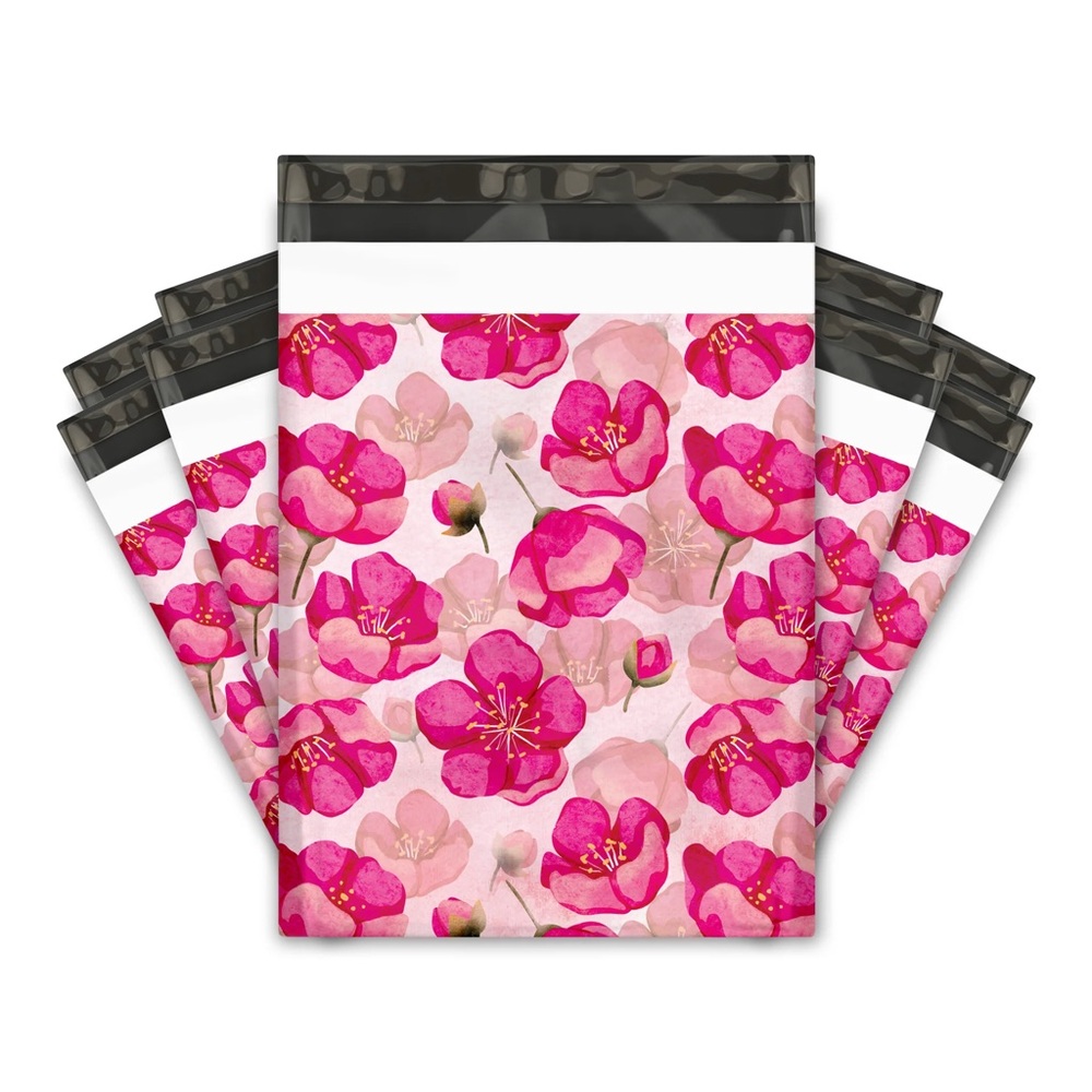 Pink Peonies Poly Mailer’s 10x13 Pack of 25 - Picture 3 of 12